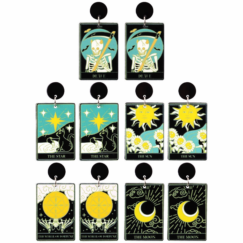 Wholesale Tarot Acrylic Earrings