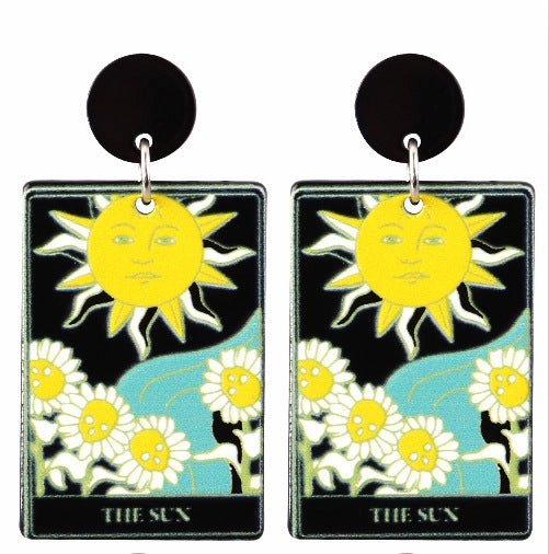 Wholesale Tarot Acrylic Earrings