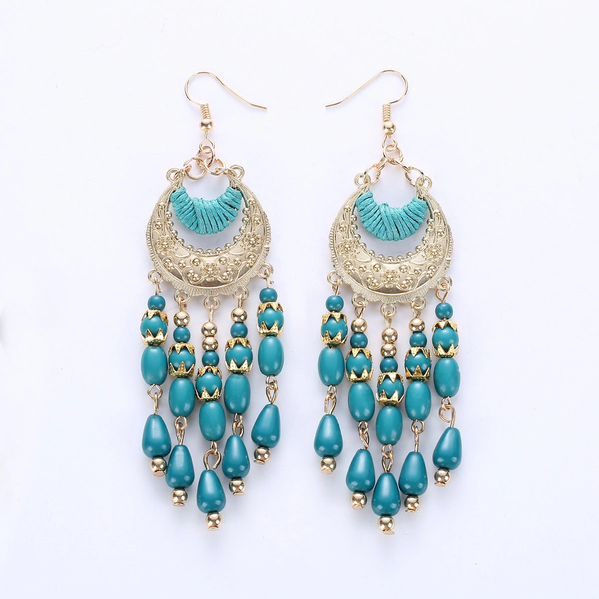 Wholesale Tassel Alloy Drop Earrings
