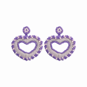 Wholesale Tassel Heart Beads Earrings