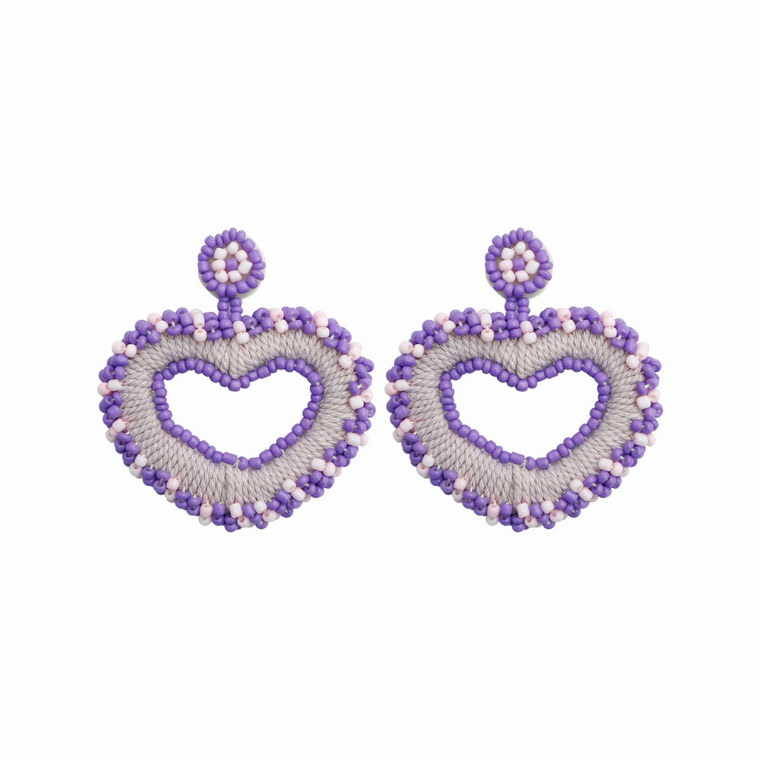 Wholesale Tassel Heart Beads Earrings