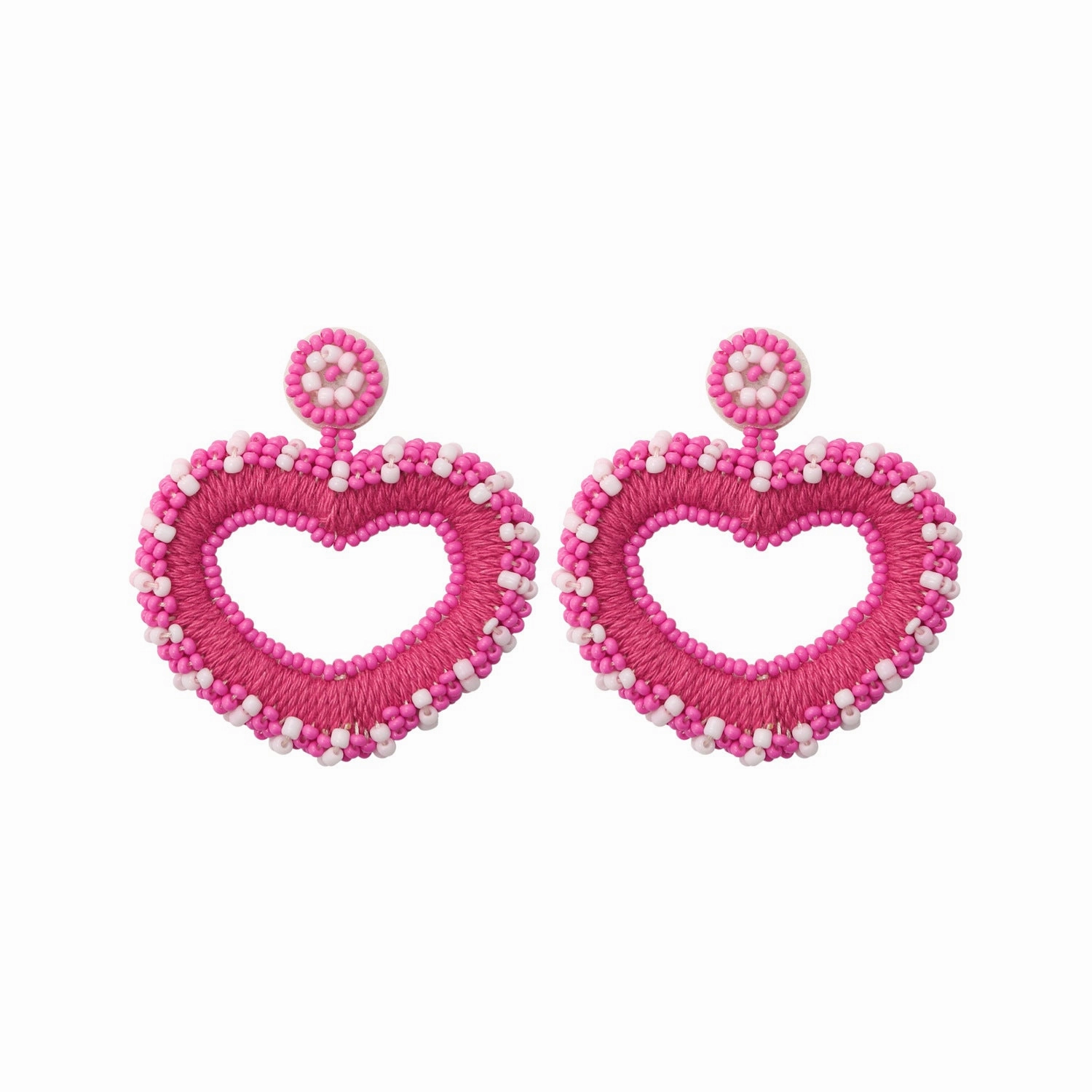 Wholesale Tassel Heart Beads Earrings