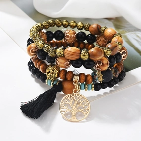 Wholesale Tassel Multi-layer Alloy Bracelet