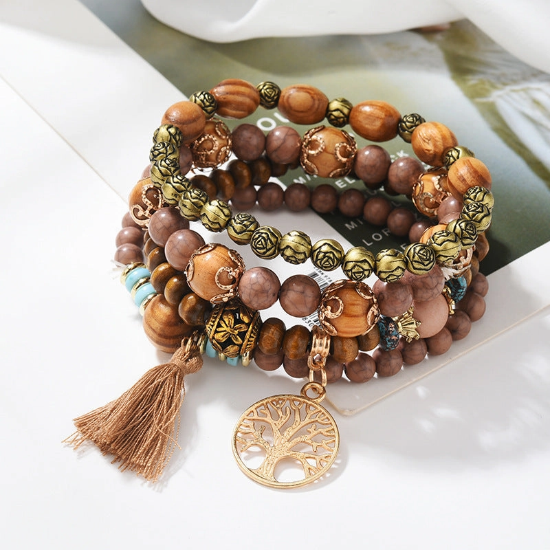 Wholesale Tassel Multi-layer Alloy Bracelet