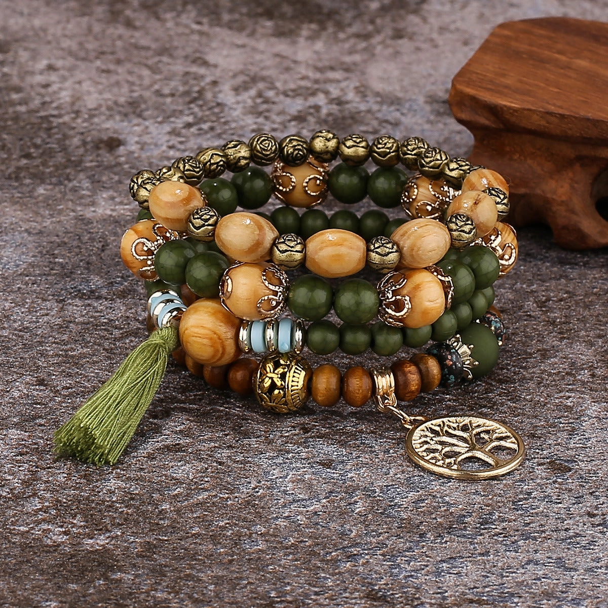 Wholesale Tassel Multi-layer Alloy Bracelet