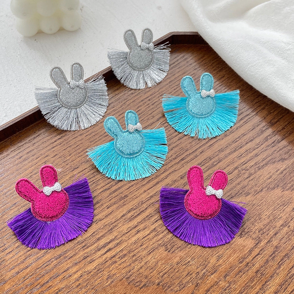 Wholesale Tassels Bowknot Bunny Earrings