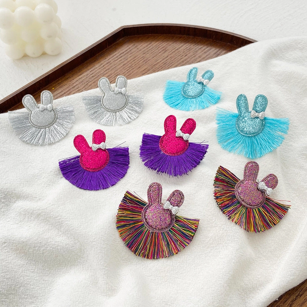 Wholesale Tassels Bowknot Bunny Earrings