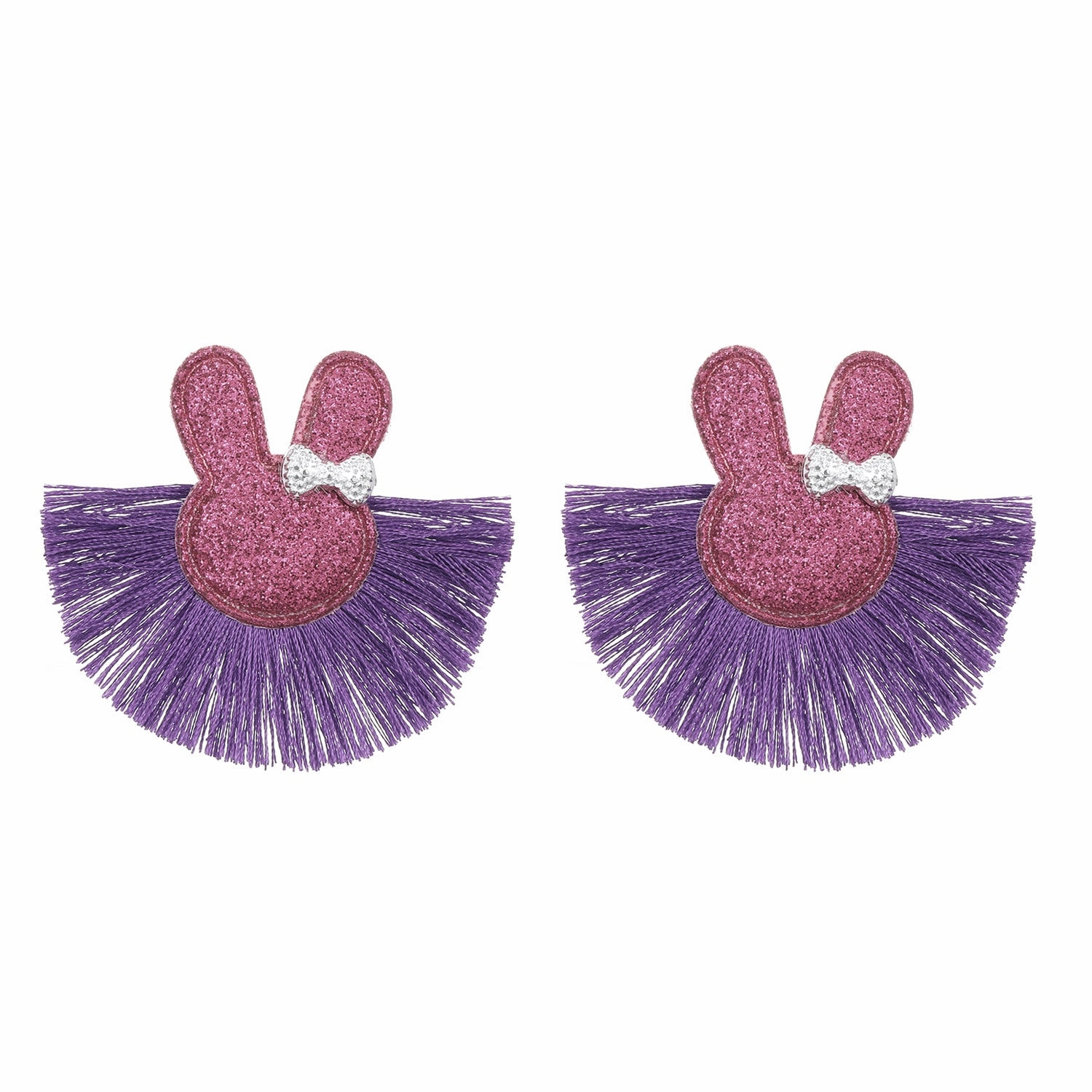 Wholesale Tassels Bowknot Bunny Earrings