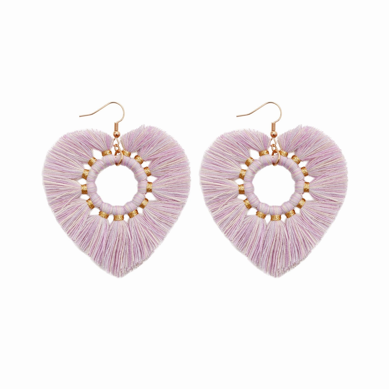 Wholesale Tassels Heart Beads Earrings