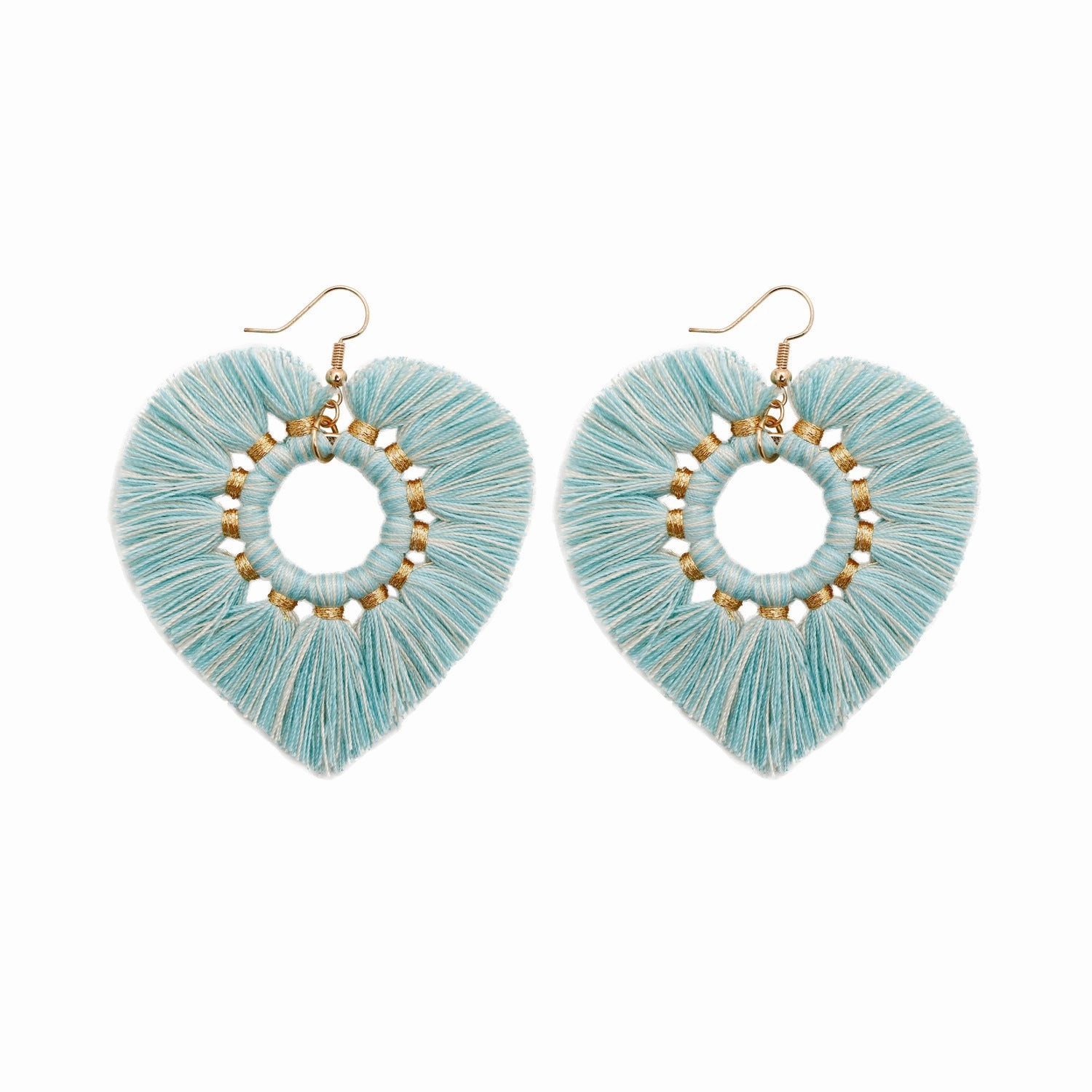 Wholesale Tassels Heart Beads Earrings