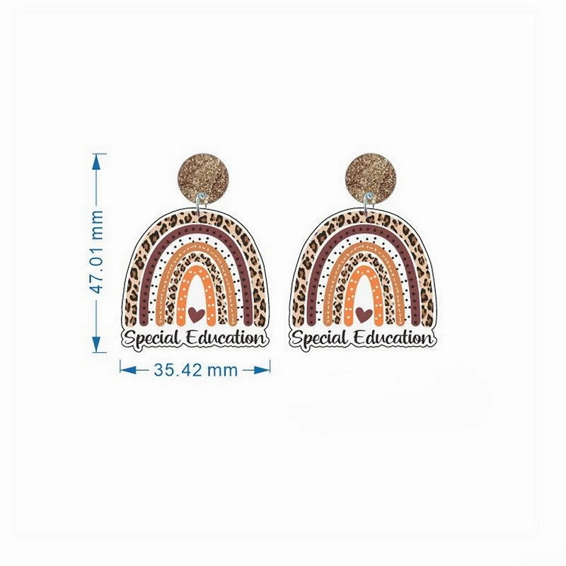 Wholesale Teacher's Day Acrylic Ear Studs