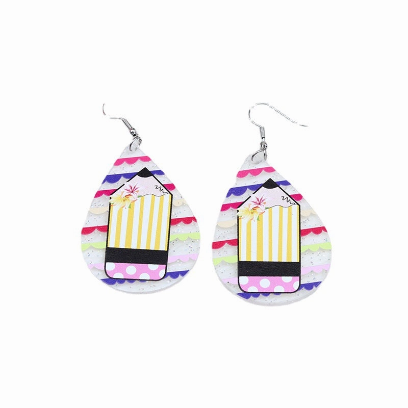 Wholesale Teacher's Day Acrylic Earrings