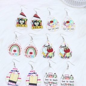 Wholesale Teacher's Day Acrylic Earrings