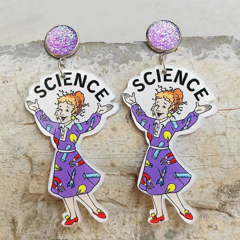 Wholesale Teacher's Day Acrylic Earrings