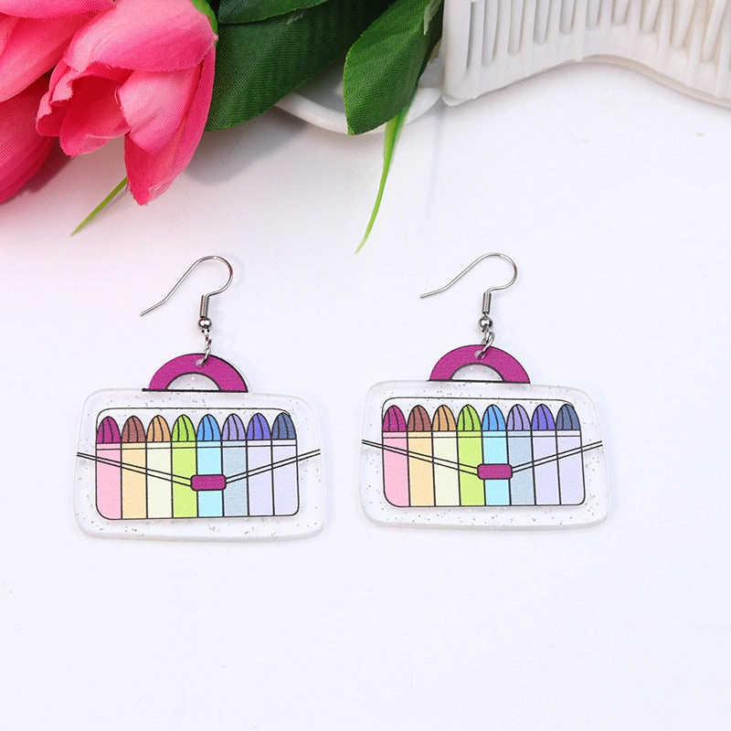 Wholesale Teacher's Day Acrylic Earrings