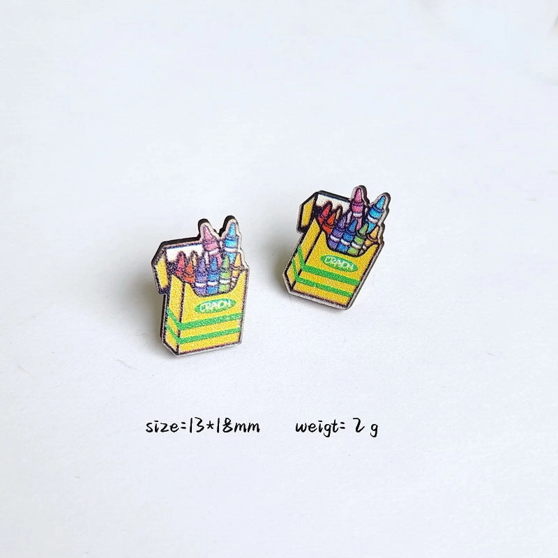 Wholesale Teacher's Day Wooden Earrings