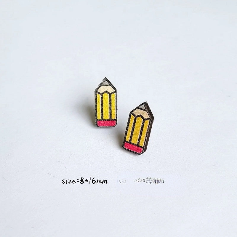 Wholesale Teacher's Day Wooden Earrings