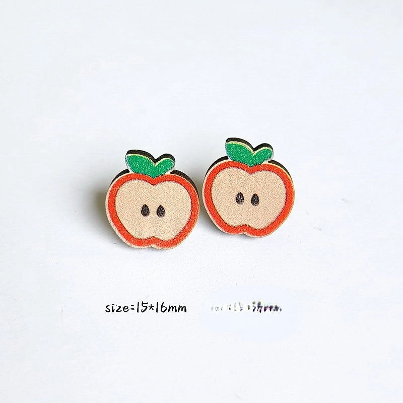 Wholesale Teacher's Day Wooden Earrings