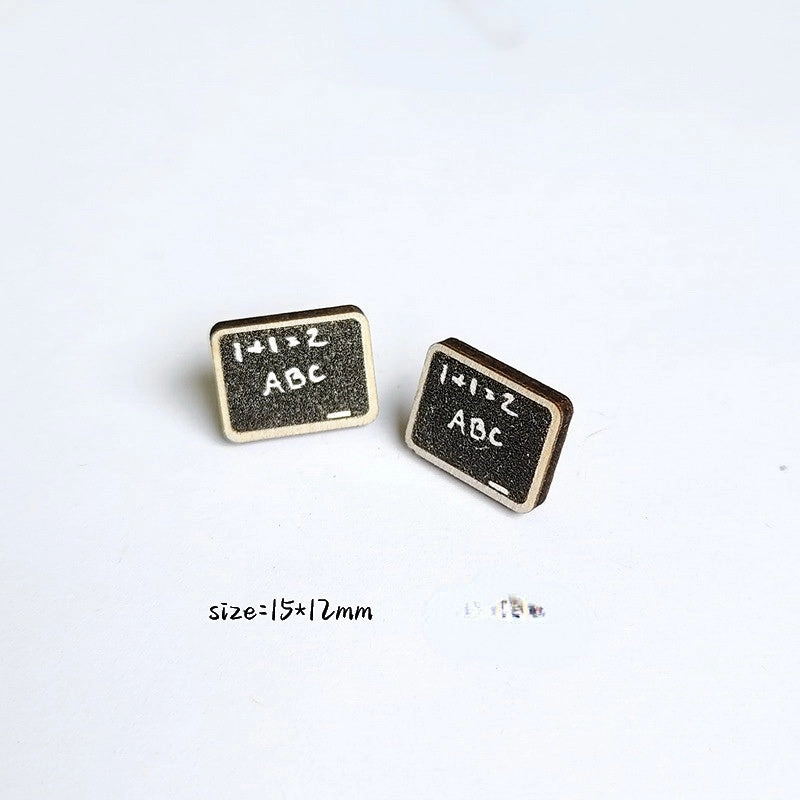 Wholesale Teacher's Day Wooden Earrings