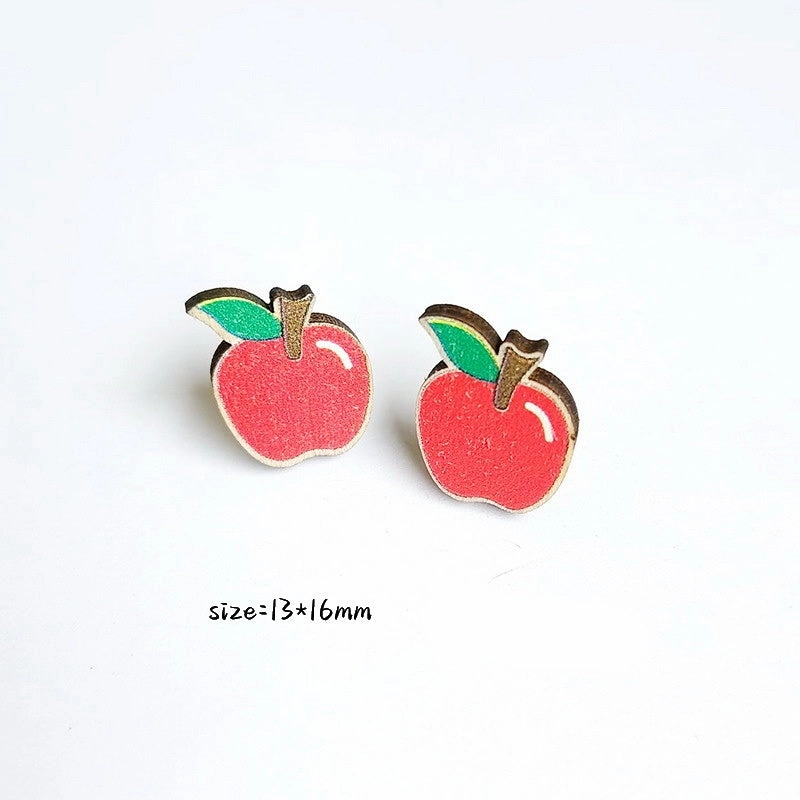 Wholesale Teacher's Day Wooden Earrings