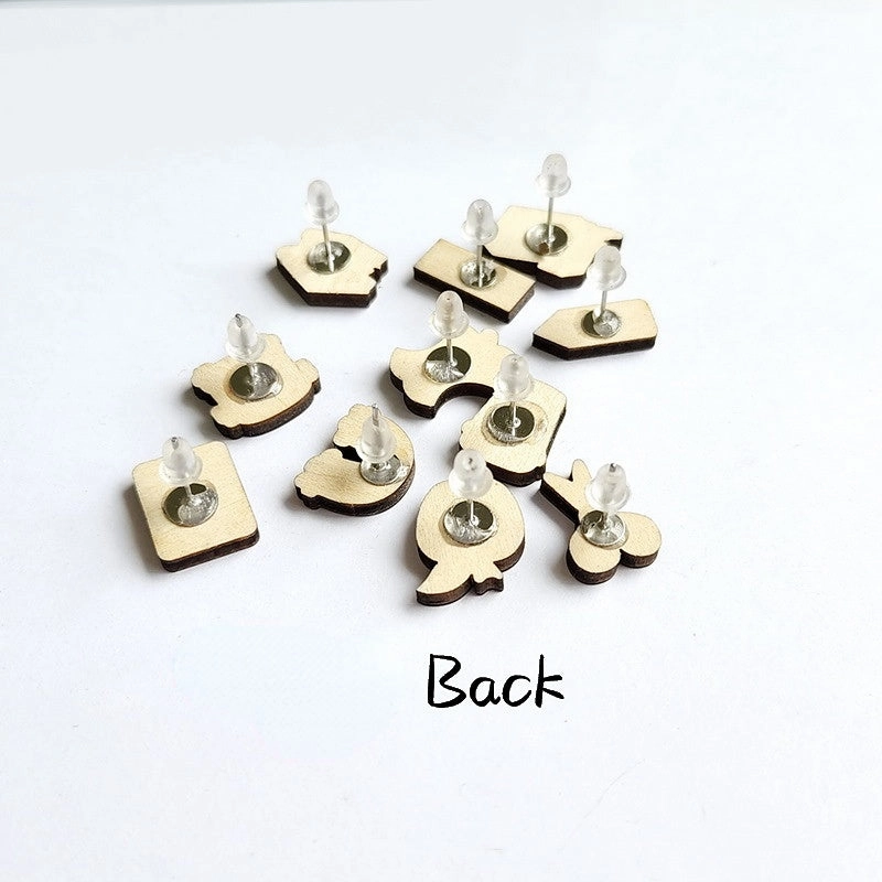 Wholesale Teacher's Day Wooden Earrings