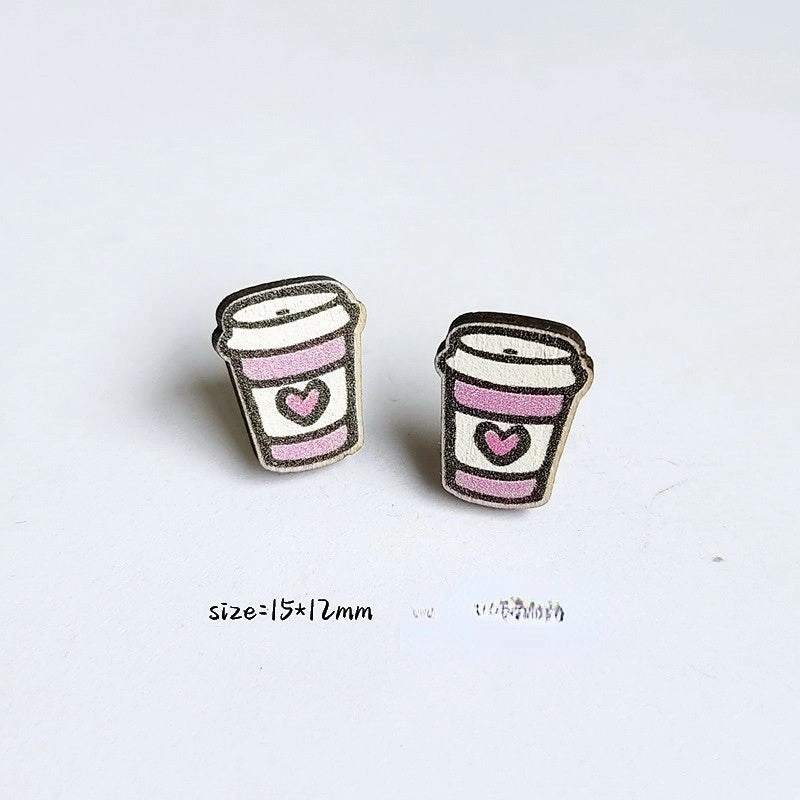 Wholesale Teacher's Day Wooden Earrings