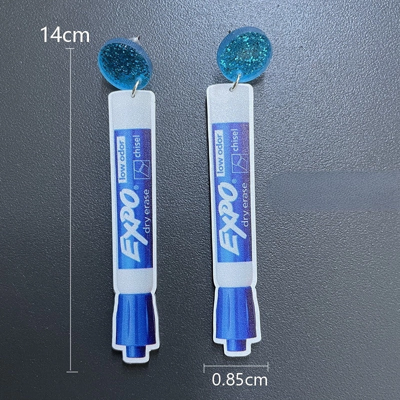 Wholesale Teacher Student Supplies Acrylic Ear Studs
