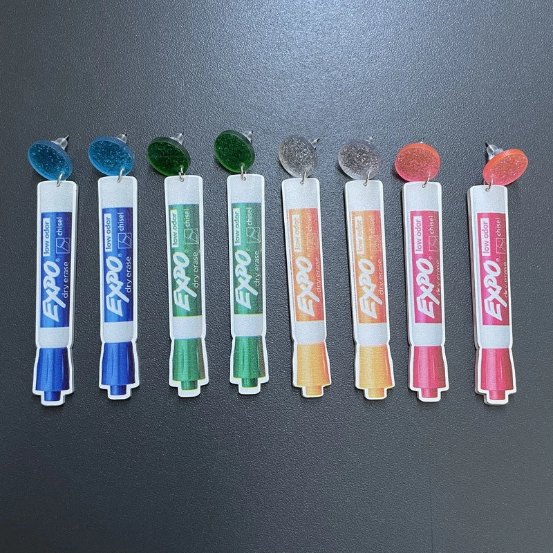 Wholesale Teacher Student Supplies Acrylic Ear Studs