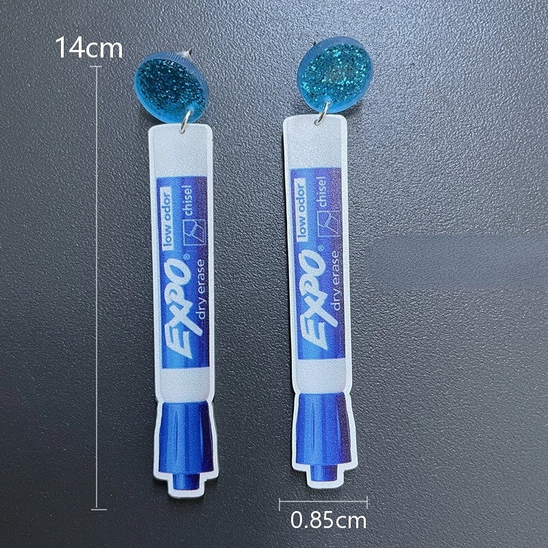 Wholesale Teacher Student Supplies Acrylic Ear Studs
