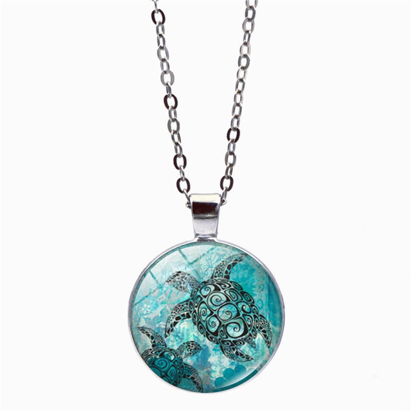 Wholesale Teal Turtle Alloy Earrings