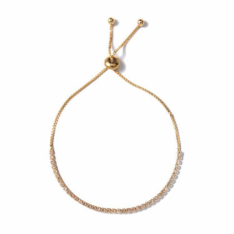 Wholesale Telescopic Rhinestone Claw Chain Adjustable Alloy Bracelet