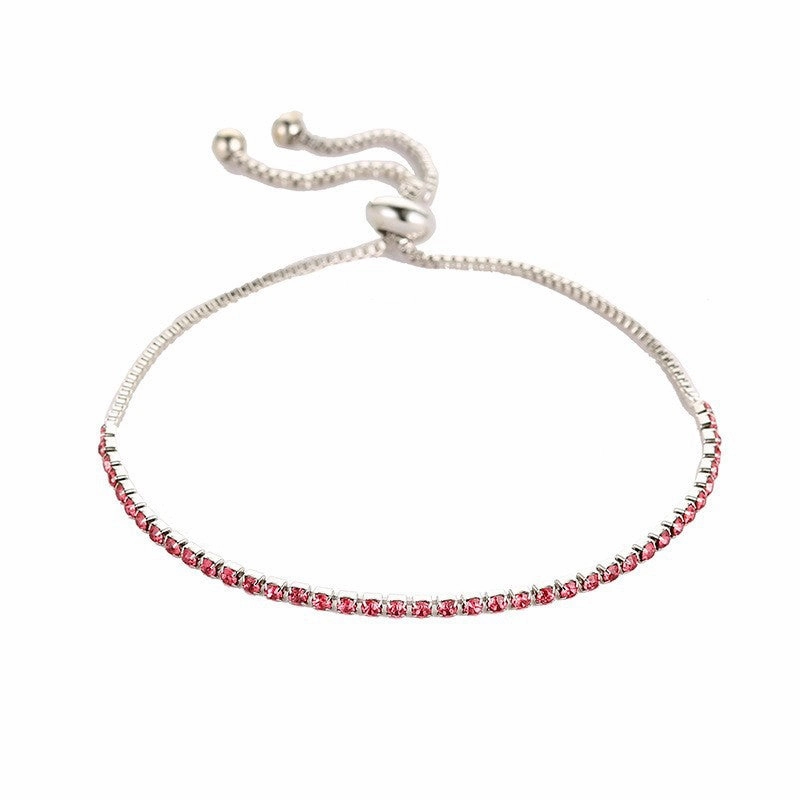 Wholesale Telescopic Rhinestone Claw Chain Adjustable Alloy Bracelet