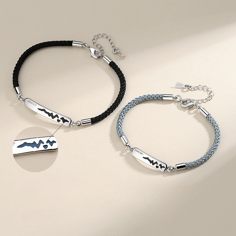 Wholesale temperature-sensitive color-changing couple love Bracelet