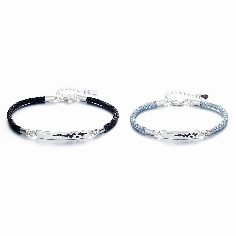 Wholesale temperature-sensitive color-changing couple love Bracelet