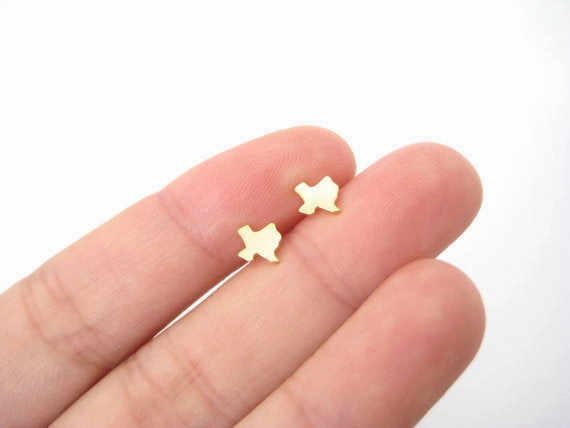 Wholesale Texas Map Stainless Steel Earrings