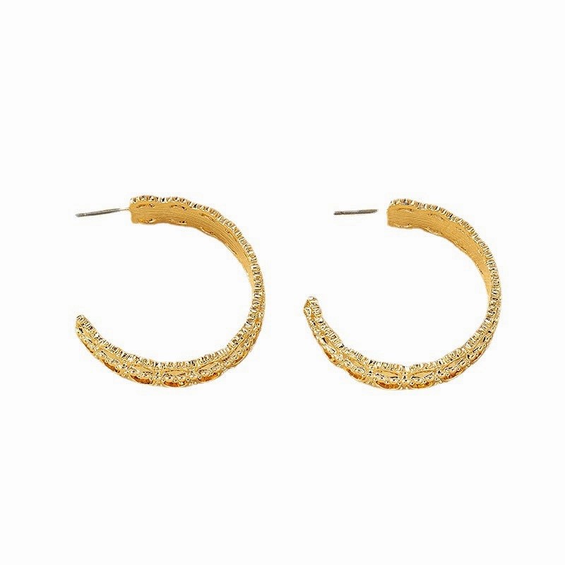 Wholesale Textured Diamond Alloy Earrings