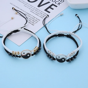 Wholesale The Eight Diagrams Alloy Beaded Bracelets