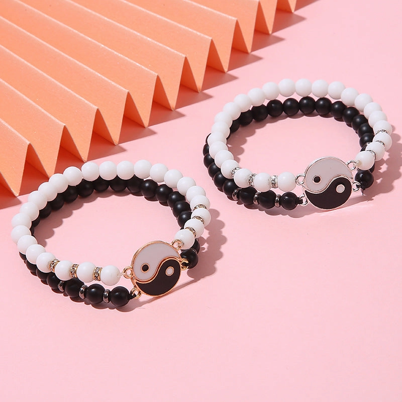 Wholesale The Eight Diagrams Alloy Beaded Bracelets