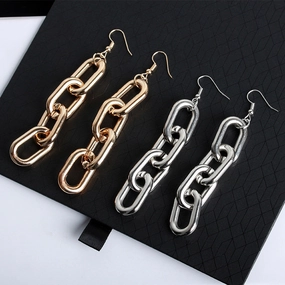 Wholesale Thick Chain Alloy Earrings