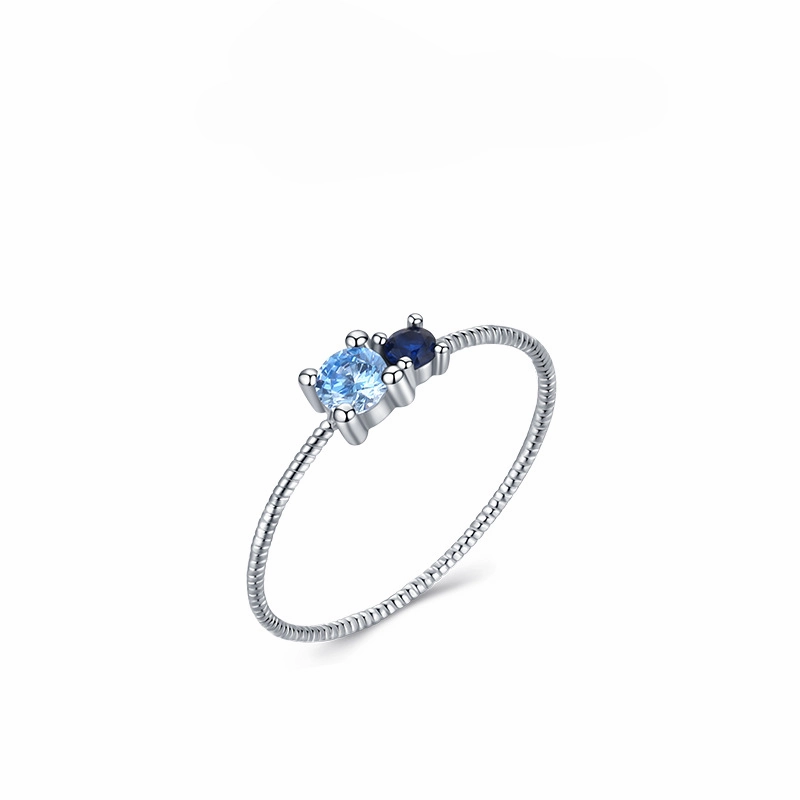 Wholesale Thin Diamond Silver Ring
