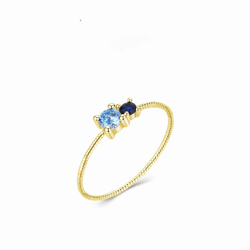 Wholesale Thin Diamond Silver Ring