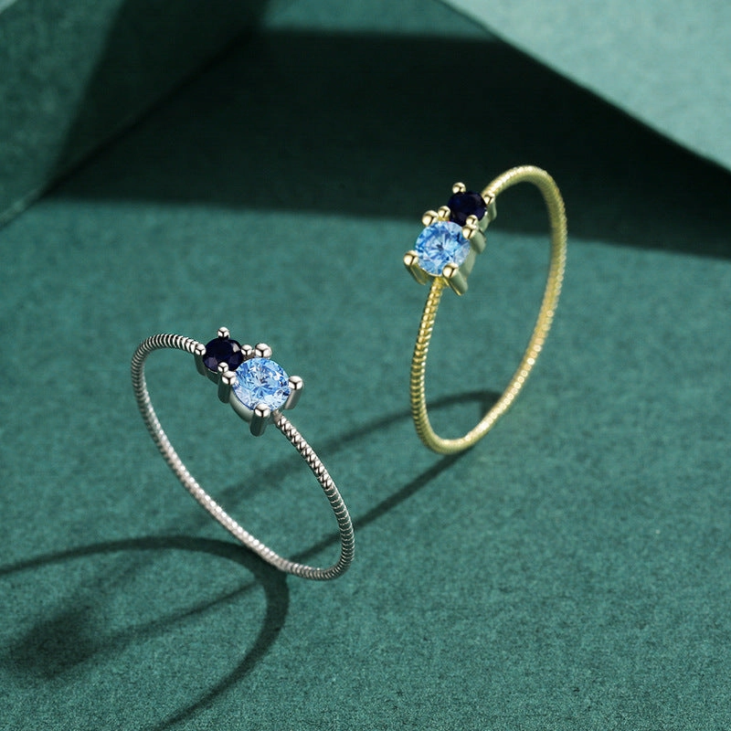 Wholesale Thin Diamond Silver Ring