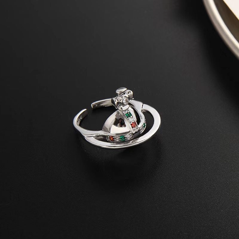 Wholesale Three-dimensional Planet Saturn Crown Stacking Rings