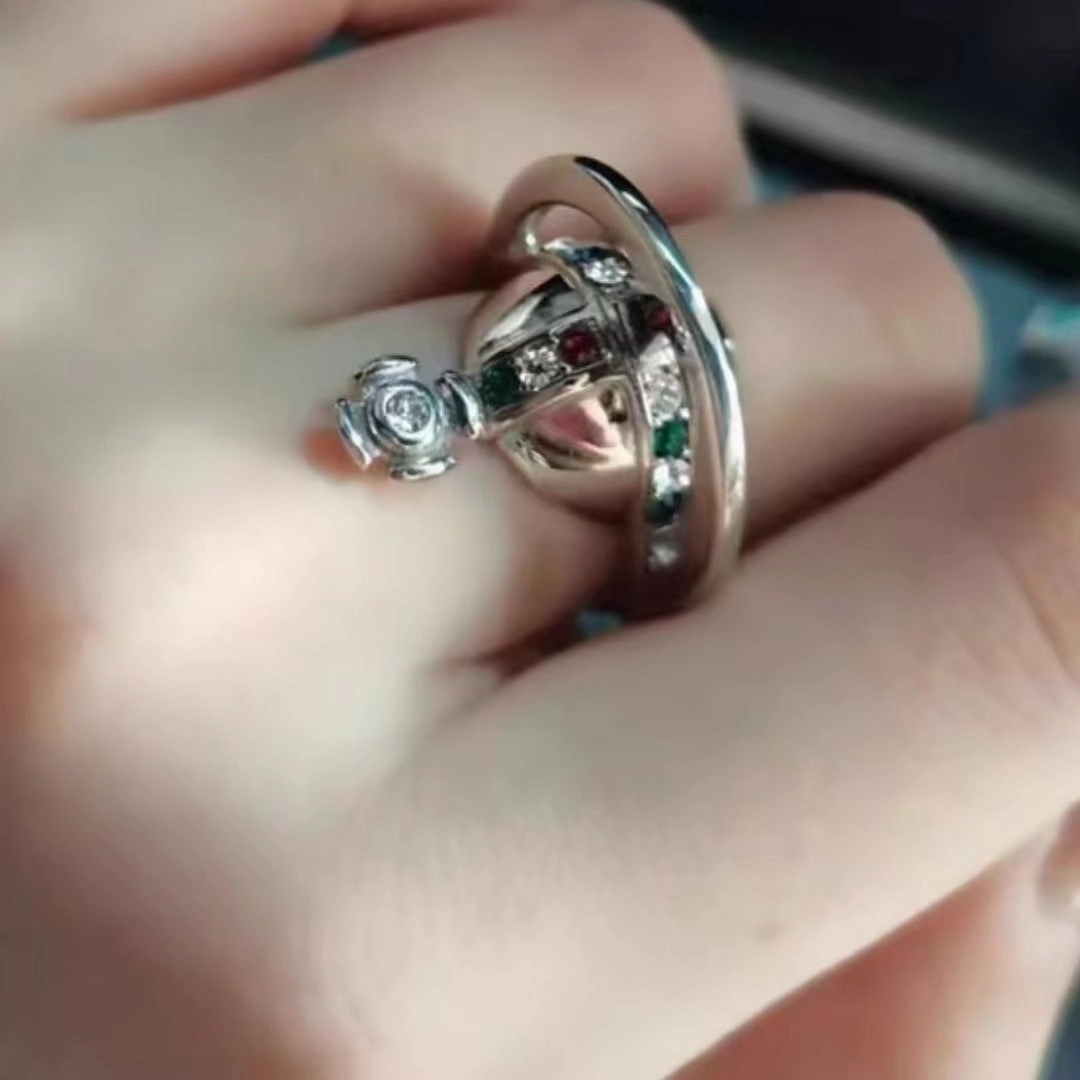 Wholesale Three-dimensional Planet Saturn Crown Stacking Rings