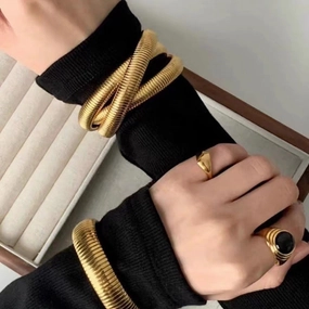 Wholesale  three-layer wide-brimmed bracelet personalized design bracelet