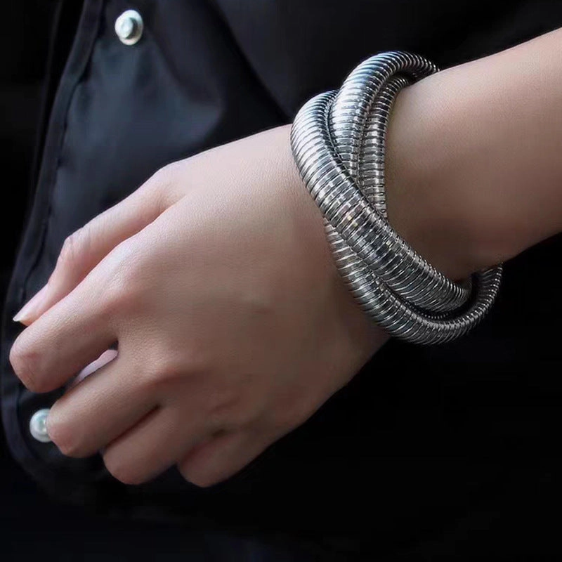 Wholesale  three-layer wide-brimmed bracelet personalized design bracelet