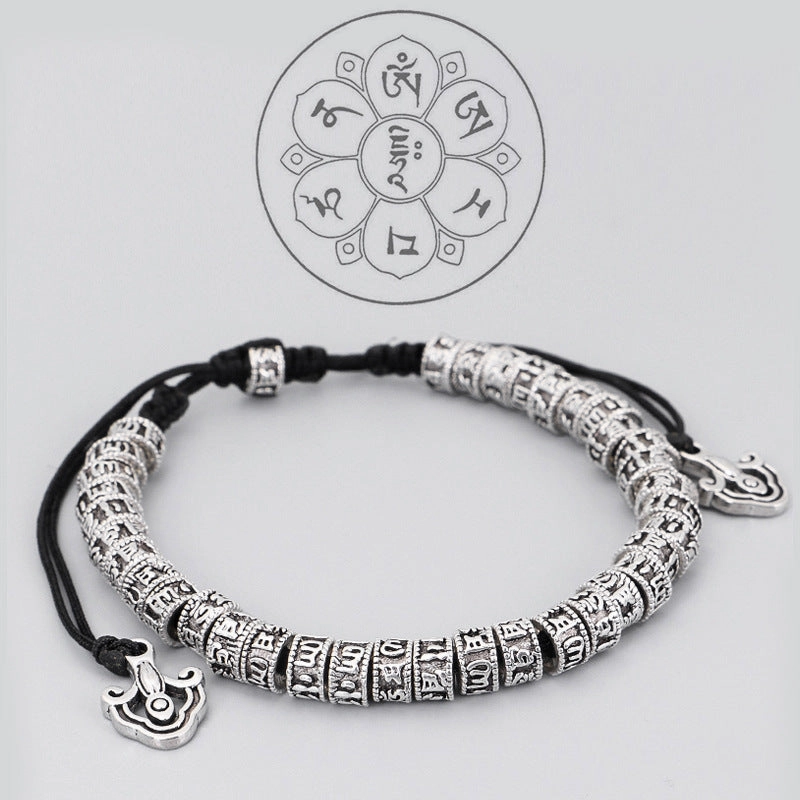 Wholesale Tibetan Six-character Motto Creative Hand-woven Rope Bracelet