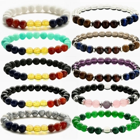 Wholesale Tiger Eye Crystal Agate Bracelet