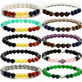Wholesale Tiger Eye Crystal Agate Bracelet