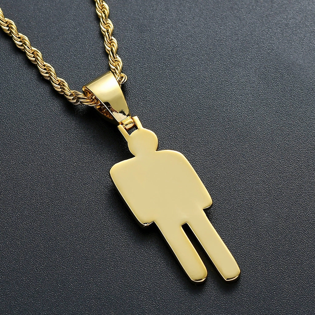 Wholesale Tilted Head Pendant Full of Zircon Alloy Necklace